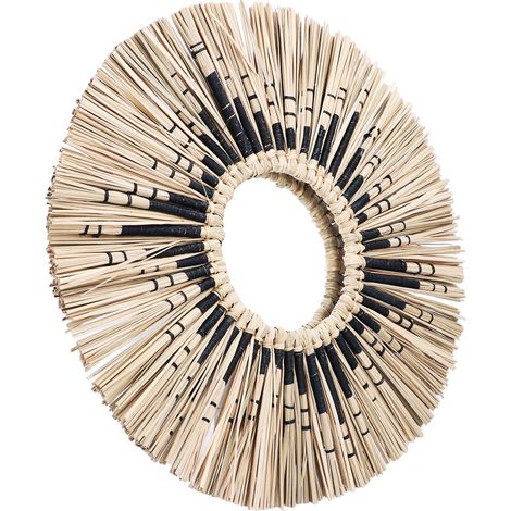 Tenture murale tissée à la main, décoration miroir jaune et noir avec franges, pour maison, chambre d'enfant ou chambre d'hôte. (1/5)