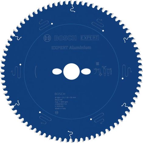 Lame de scie circulaire expert aluminium 260x30x2,8mm / 80D - BOSCH - 2608902114 (1/3)