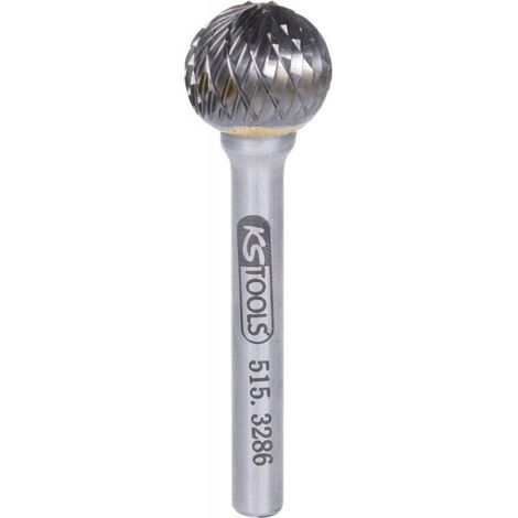 KS Tools HM Kugel-Frässtift Form D, 16 mm