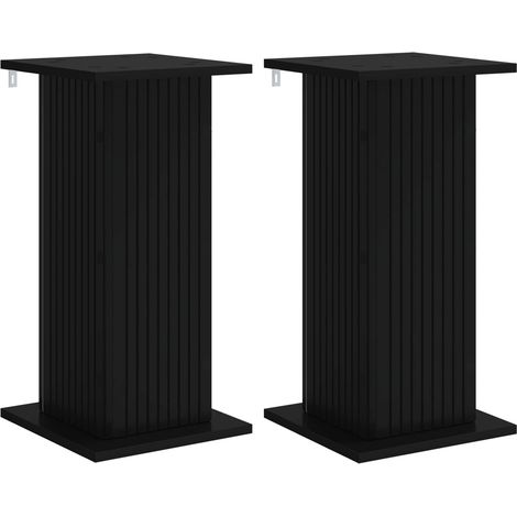 Maison Exclusive - Pflanzenständer 2 pcs Schwarz 30,5 x 30 x 60,5