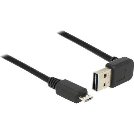 USB 2.0 Kabel, USB-A Stecker 90° Micro-USB Stecker Verwendung: Laden et Synchronisieren mobiler USB-Geräte (1/2)