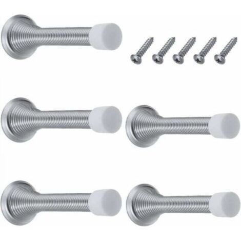 Lot de 6 ressorts bloc porte, butée de porte, arret de porte, butée de porte, butée de porte murale pour la protection des murs et des portes pour la maison, l'école
