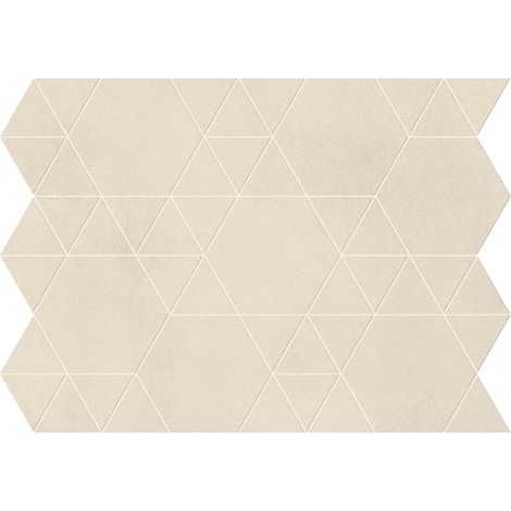 Mosaïque effet Béton Beige Ivoire Hexatri 50,5x37,4x0,9 cm Mat Montera - Mur intérieur (vendu par carton de 0,76 m²) - RO'MA CARRELAGE