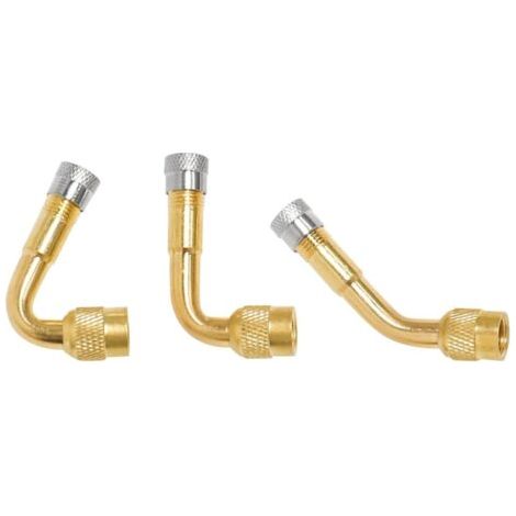 Sollbry 6 Pièces Pneu Valve Rallonge 45° 90° 135° Pneu Valve de Adaptateur, Pneu Prolongateur Coude de Valve, Air Pneu Valve Extension, Raccord Prolongateur Coude pour Voiture Moto Vélo Camion (1/5)