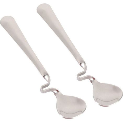 4 PC Salzschaufel Salatlöffel Honiglöffel acier Inoxydable Honiglöffel (1/4)