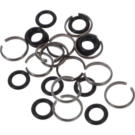 1/2"-Schlagreibringe mit Eisensicherungsringen und Gummi-O-Ringen, 12 Sätze, geeignet für die Verwendung mit Akkuschraubern (1/5)