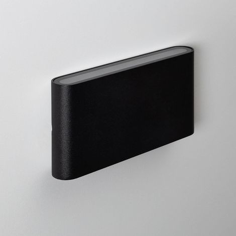 Aplique de Pared Exterior LED 12W CCT Iluminación Doble Cara Aluminio Rectangular Luming Negro (1/5)