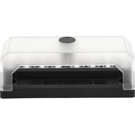 Bloc de distribution d'alimentation 12-32 V 100 A, bornes M5, vis M4, barre omnibus pour batterie (voiture, camping-car, bateau, camion). (1/5)