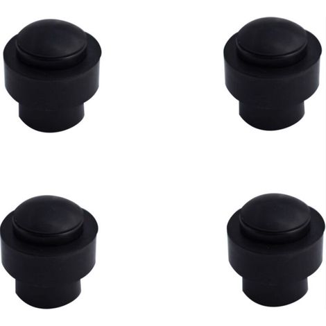 43 x 46 mm großes Set mit 4 Türstoppern aus Edelstahl mit Schrauben