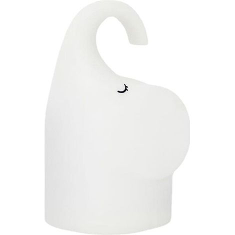 Veilleuse rechargeable en forme d'éléphant, 2 modes d'éclairage, lampe de chambre en silicone à bouton-poussoir, objet décoratif mignon. (1/5)
