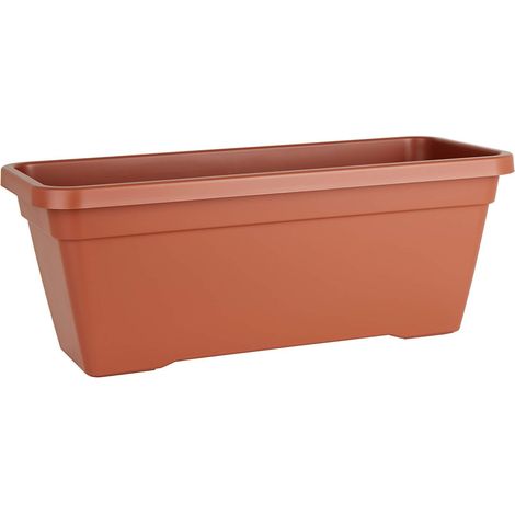 JARDINIÈRE L 60CM TERRECUITE, Terracotta (1/4)