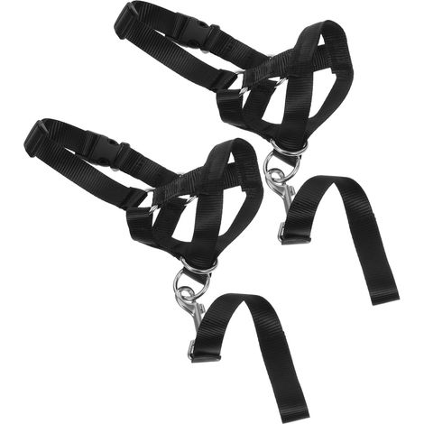 Laisses de muselière réglables pour chiens, lot de 2, adaptées aux petits chiens, en nylon (tour de cou : 38-50 cm) (1/5)