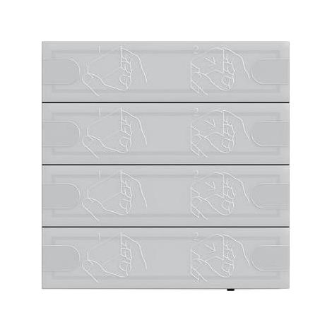 Gira Tastsens.4.95 Komfort 4f OneKNX Anthrazit [5004028], 5004 028 (1/5)