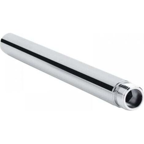 Duscharm Verlängerung aus Edelstahl Duschverlängerung 20cm Rundes Duschverlängerungsrohr G 1/2" Duschkopf Verlängerungsarm Badezimmerzubehör