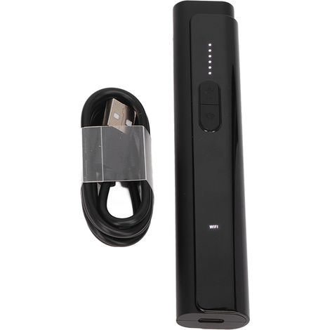 Détecteur de caméras intelligent, portable, compact, haute sensibilité, 3 modes d'alarme, détecteur de caméras espion pour salle de bain d'hôtel, noir (1/5)