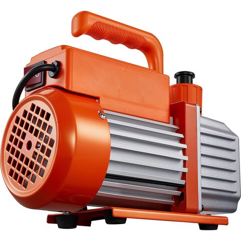 Mophorn 113 l/min Vakuumpumpe, einstufig, Drehschieber-HVAC-Luftvakuumpumpe, Kältemittelverteiler-Druckmessgerät-Kit für Klimaanlagen Lecksucher, geeignet für Kältemittel R134a, R22, R410a, R1234YF