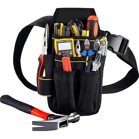 Tool belt holder with 15 pockets, 600D Oxford double thickened waterproof material, for technicians, builders, maintenance technicians, family (1/5)