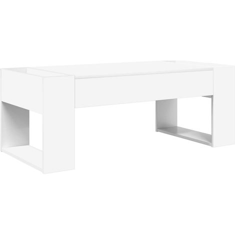 Maison Exclusive - Couchtisch Weiß 110 x 50 x 41 cm Holzwerkstoff