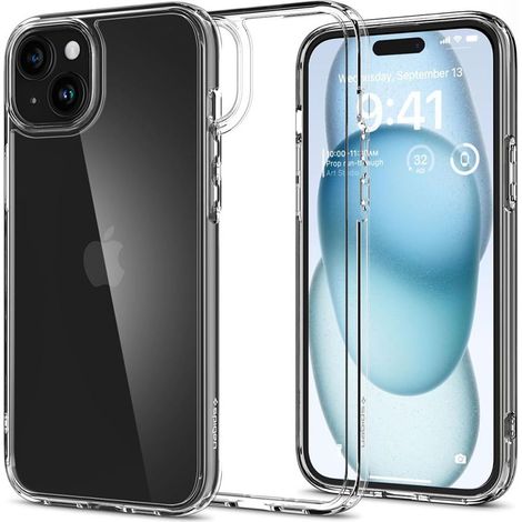Spigen Ultra Hybrid - Hülle für iPhone 15 (Transparent) (1/5)