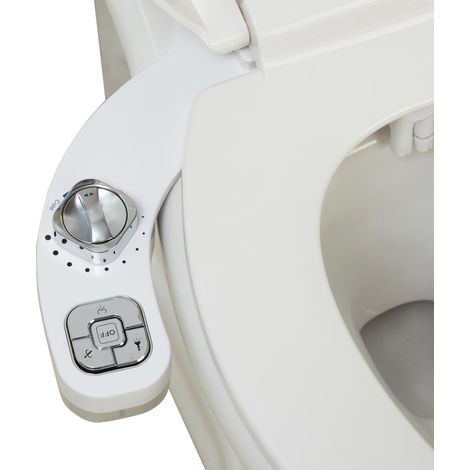 Bidet WC 3 Modes, Double Buse Autonettoyante, Réglage Eau Chaude et Pression, Installation Facile (1/5)