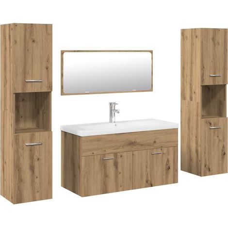 Maison Exclusive - Ensemble de meubles salle de bain 5 pcs bois d'ingénierie