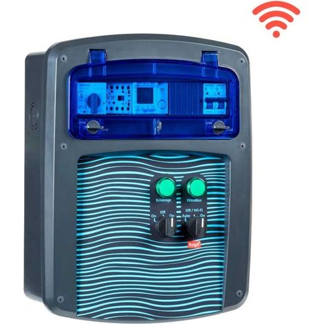 Coffret électrique pour filtration piscine – Connecté WiFi – Éclairage 12V – Programmation horloge – IP65 – 3 ans garantie – Nalto