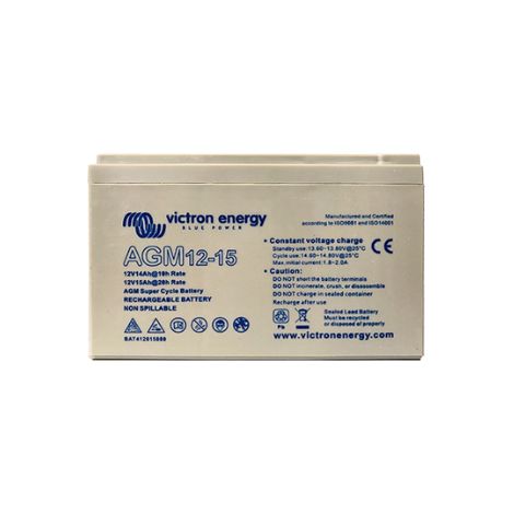 Batería de ciclo profundo AGM 12V/15Ah (M8) (Faston 6.3x0.8mm) Victron Energy