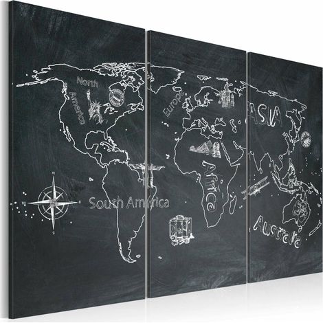 Tableau les voyages forment la jeunesse - 120 x 80 cm (1/3)