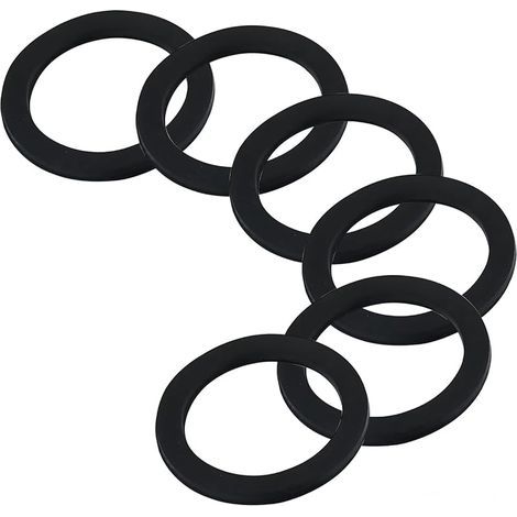6 Pcs Rondelles en Caoutchouc avec Joint Torique, Joints en Caoutchouc Plats pour Tuyaux, Bassins D'eaux Usées, OD 60mm, ID 51mm (1/5)