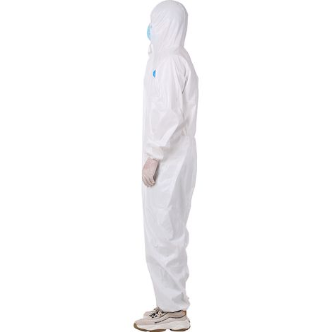 [Medizinischer Schutzanzug] [PTFE] Größen M/L/XL/XXL/XXXL Weiß Recycelbar Entspricht den Normen (1/5)