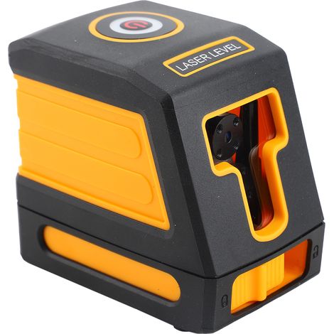 Niveau laser professionnel 2 lignes rouges autonivelant, croix horizontale et verticale, kit avec lignes sélectionnables et faisceau vertical large (1/5)