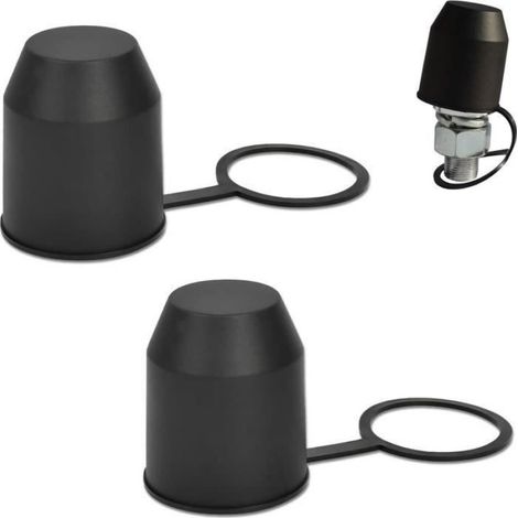 Cache Boule Attelage - 50 mm - Étanche Résistant Poussière Rouille - Pour Véhicules Voiture Camping-Car Remorque - 2 Pièces (1/5)