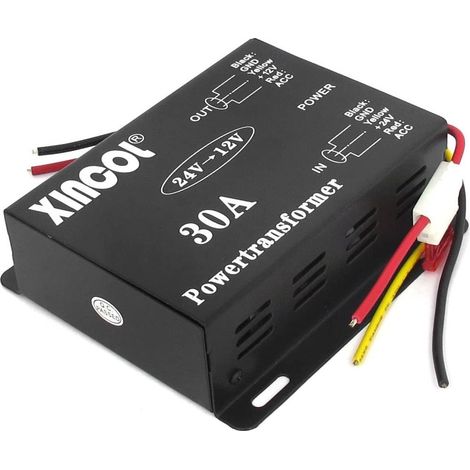 TRADE SHOP - Inverter Convertitore Auto Da 30a Amp Dc Da 24v A 12v Auto Camion Camper - (1/3)