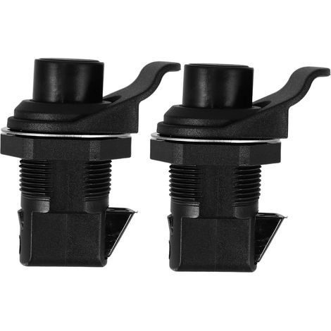 Lot de 2 Loquets à Pression en Plastique Noir (1/5)