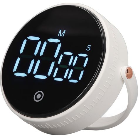 Magnetischer digitaler Küchentimer, großes weißes LED-Display, einstellbarer Countdown, einstellbare Lautstärke, perfekt zum Kochen, für Fitness, Kinder und Klassenzimmer. (1/5)