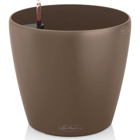 LECHUZA® Pflanzgefäße CLASSICO Color 28 Muskat braun seidenmatt All-in-One