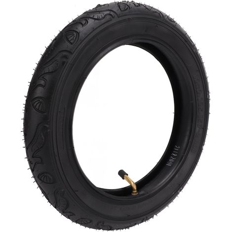 Pneus de vélo 12 pouces 12x2,125 avec valve incurvée, gonflage, grande élasticité, pneus de vélo pour enfants (1/5)