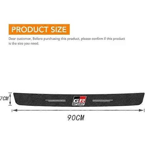 Schutzleiste, kompatibel mit der Heckklappenstoßstange der Toyota Modelle GR Sport, Gazoo Racing, Corolla, Camry, RAV4, Aqua, Yaris und CHR, Schwellerschutz (1/4)