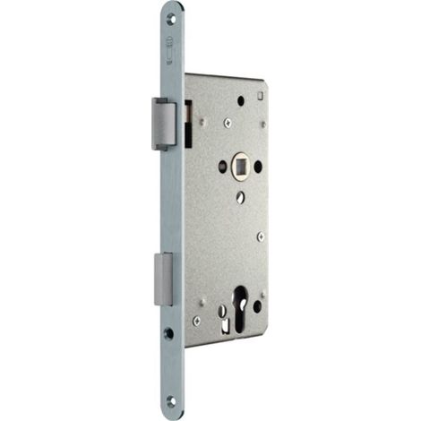 Cerradura de embutir para puerta de casa PZW 20/65/92 / 10mm DIN L plata rd SSF