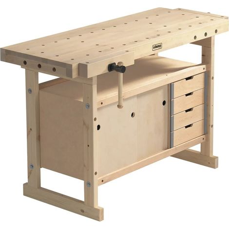 Sjöbergs Hobelbank Nordic Plus 1450 inkl. Schrankbausatz 0042 Hobby 35011 (1/5)
