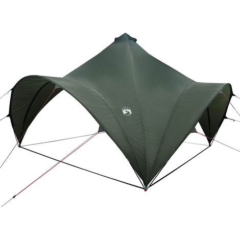 Carpa de Fiesta con techo Verde ejército 400 x 400 x 320 cm