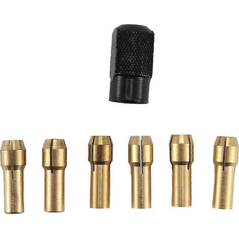 Lot de 7 pinces de serrage en laiton pour Dremel 1.0/1.6/2.0/2.4/3.0/3.2 + pour Dremel Check M8X0.75 or SZRH AC (1/5)