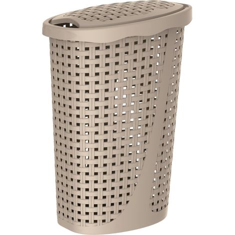Portabiancheria cesta biancheria litri 43 paglia 60x40x32 cm sabbia - bama (1/2)