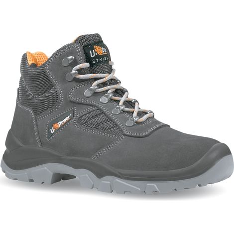 U-Power SCARPE ANTINFORTUNISTICA TREKKING ALTE S1P SRC REAL Col. Antracite Mis. 43