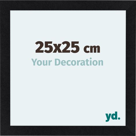 yd. - Cadre photo 25x25 - Noir Mat - MDF - Como (1/5)
