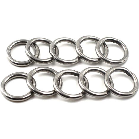CCYKXA5X50mm O Shape Rings 304 Anneaux Soudés en Acier Inoxydable (10 Pièces)