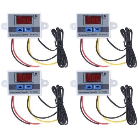 4pcs LED Digital Temperature Controller Cooling Heating Thermostat Switch Module 12V 120W (1/4)