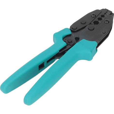 Pince à sertir à cliquet acier alliage AISI4140 poignée TPR 225mm pour câble fil connecteur terminal outil de sertissage (1/5)