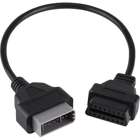 Câble adaptateur OBD2 14 broches vers 16 broches pour diagnostic Nissan-Crezuo (1/2)