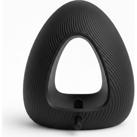 Mangeoire suspendue noire, design moderne, pour balcon, jardin, terrasse